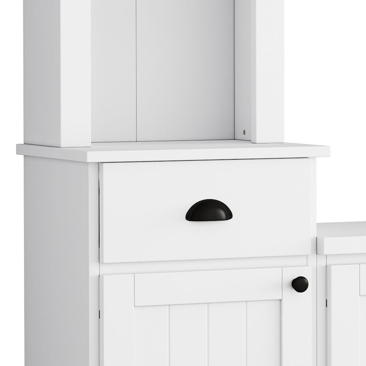 Minimalist Entertainment Wall Unit Set With Bridge For TVs Up To 75"