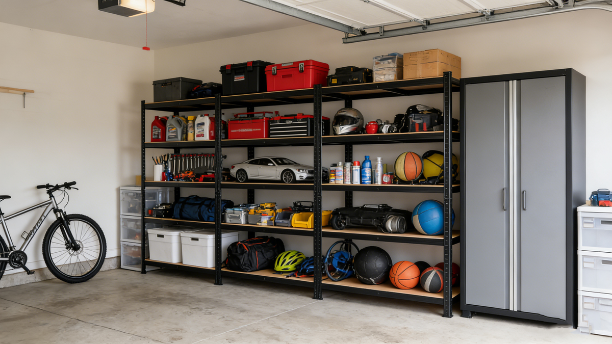 2000LBS Capacity Garage Storage Shelves Heavy Duty