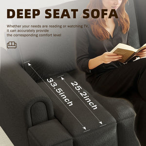 4 Seater Modern Couch With Seats Storage