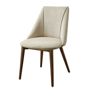 Willene - Polished Microfiber Side Chair (Set of 2) - Beige - Best Buy Furniture