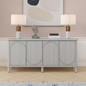 Selena Credenza Rustic White