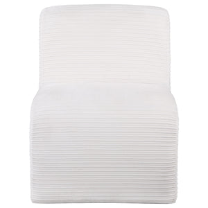 Winne - Curved Armless Accent Chair