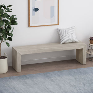 Acacia Wood Dining Bench, Farmhouse Style - Best Buy Furniture