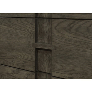 Glenmoor - 3 Drawer Server With 2 Cabinets - Dark Gray
