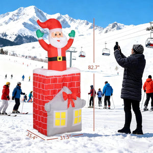 7FT Christmas Inflatable Santa Claus Figure