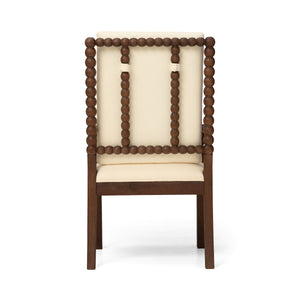 Set of 2 Rubber Wood Dining Chairs