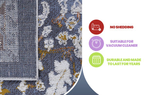 Payas - 6' X 9' Traditional Area Rug - Blue