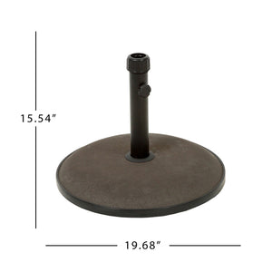 Um Holder Round Umbrella Base 66 Lbs Concrete - Brown - Best Buy Furniture