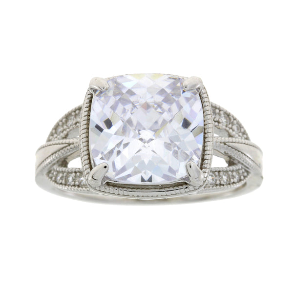 Cubic Zirconium Ring Sterling Silver
