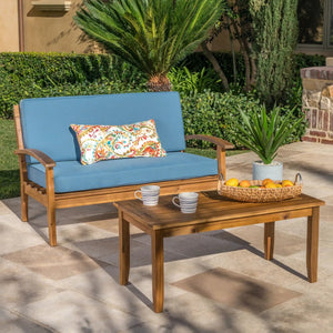 Outdoor Chat Set With Coffee Table And Loveseat - Best Buy Furniture