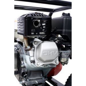 Honda - Gx160 Engine Water Pump 3" 264Gpm With Accessories Kit And Handle Wheel Kit - Black / Red