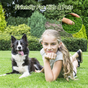 Realistic Deluxe Artificial Grass Synthetic Thick Lawn Turf Carpet