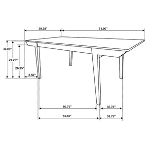 Prospect - Dining Table With Flared Leg - Natural