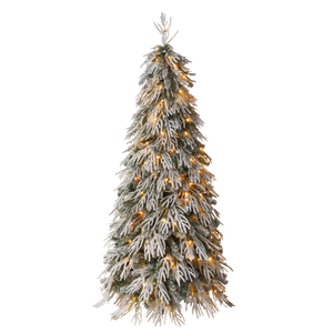 Snowy Cascading Christmas Trees 3-Piece Set