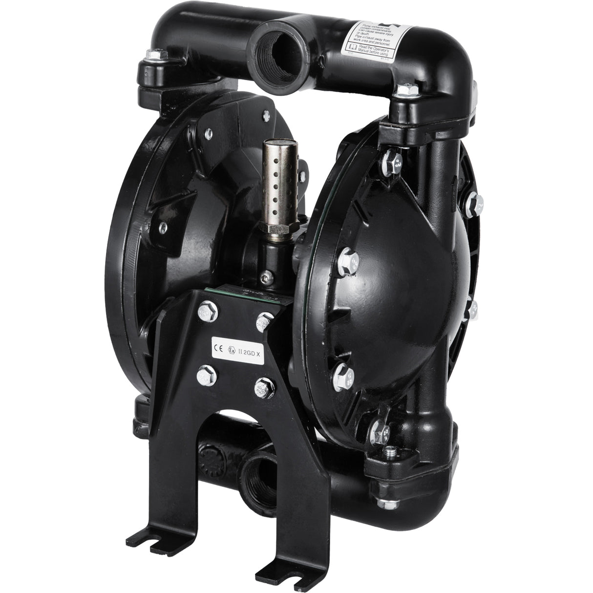 Air-Operated Double Diaphragm Pump 1 Inch Inlet Outlet Aluminum 35 GPM Max 120PSI