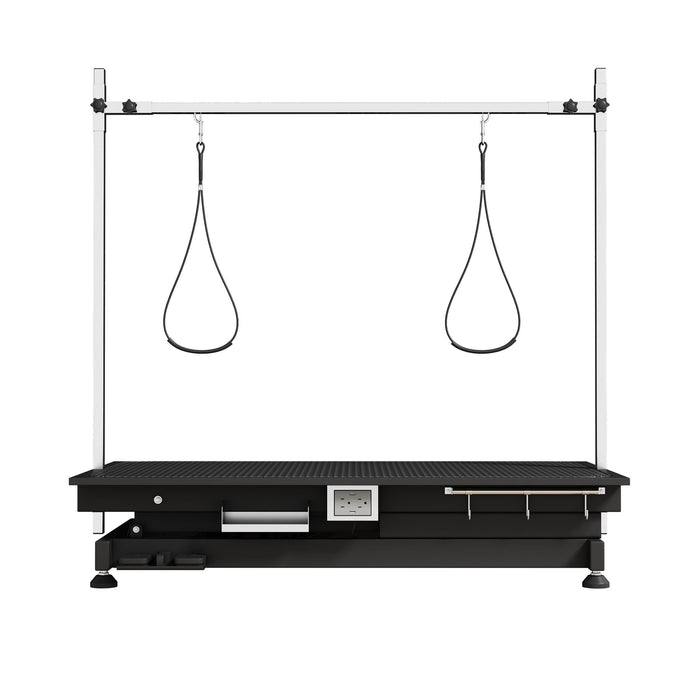 Height Adjustable Electric Pet Grooming Table with Heavy Duty Frame - Black or White