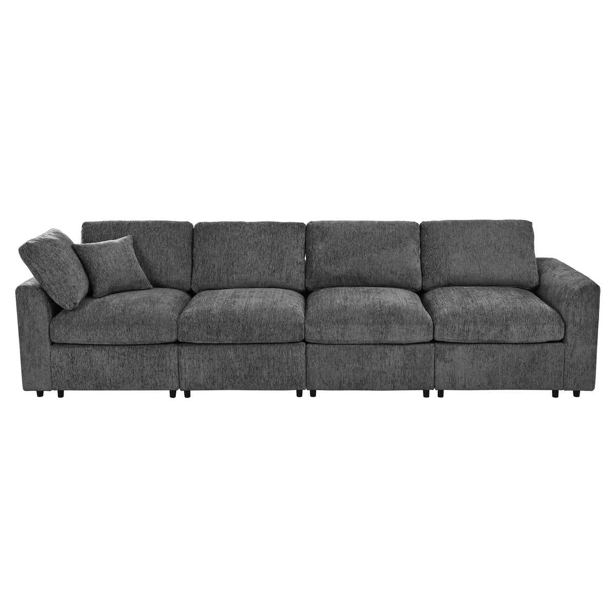 U-Style 130.3" Modular Sectional Sofa, 4-Seater