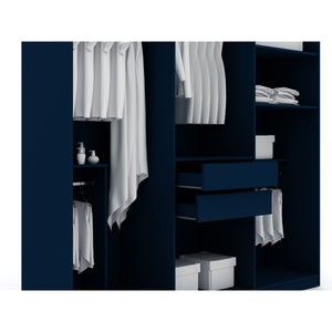 Gramercy - Free Standing Wardrobe Closet With Drawers And Shelves