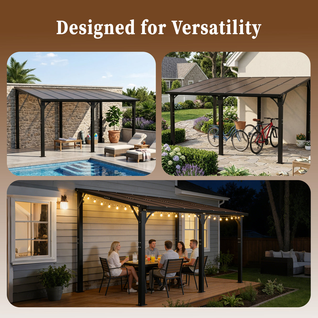 14x10 FT Hardtop Gazebo
