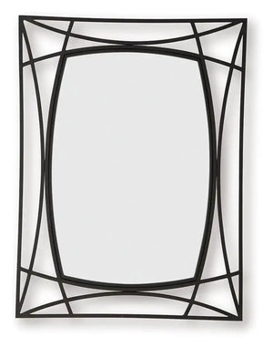 Freenville - Accent Mirror - Black - Best Buy Furniture