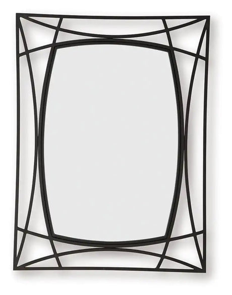 Freenville - Accent Mirror - Black - Best Buy Furniture