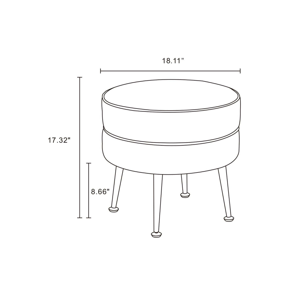 Bailey - Upholstered Accent Ottoman