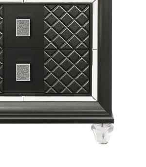 Sawyer - Metallic Nightstand - Gray - Best Buy Furniture