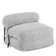 Latina - Indoor Foldbable Bean Bag Lounge Chair - Light Gray - Best Buy Furniture