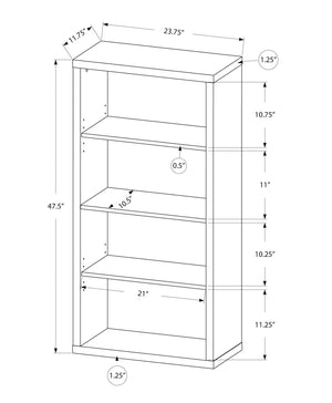 5 Tier For Office Bookshelf, Bookcase, Etagere, Contemporary & Modern - Best Buy Furniture