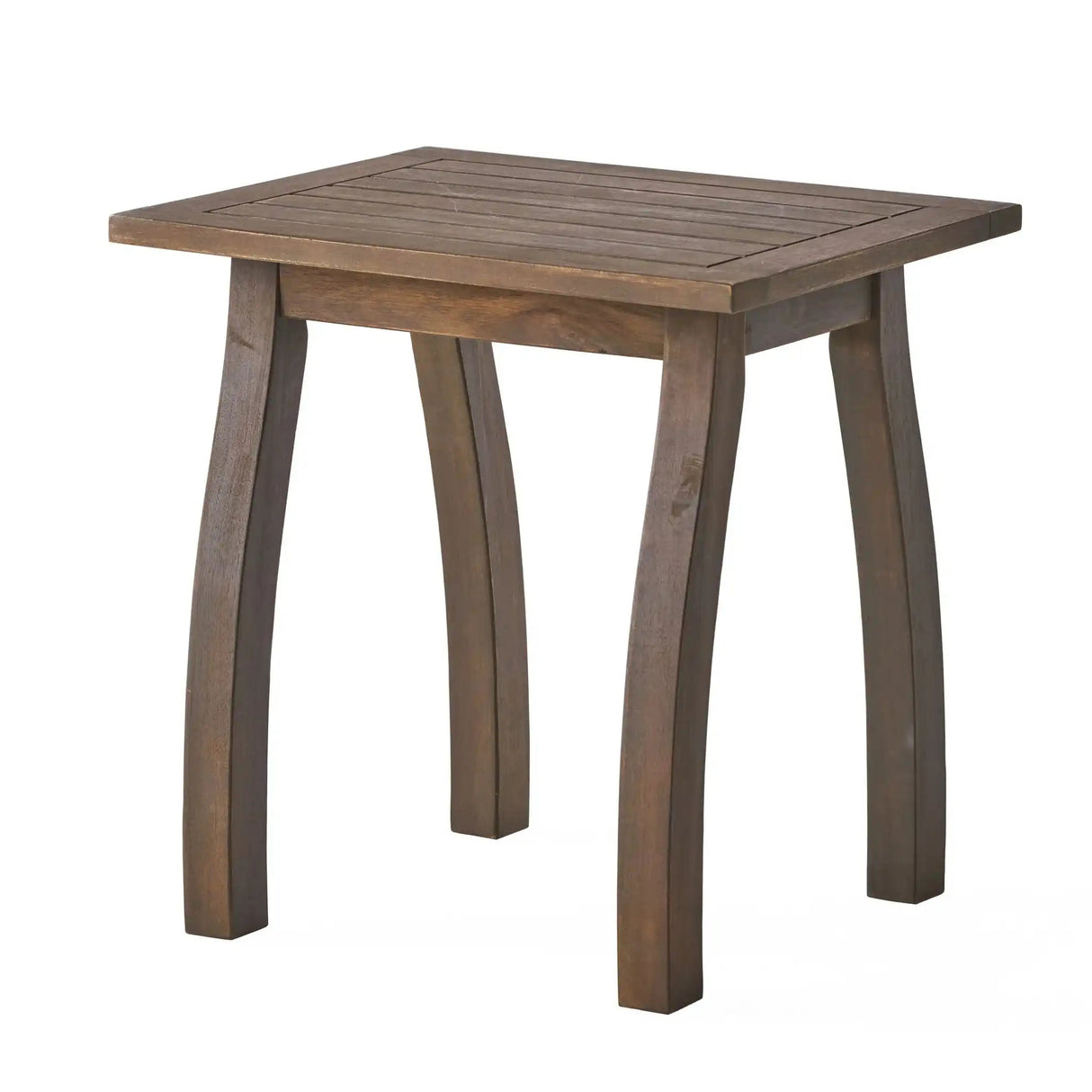 Kinesis - Outdoor Side Table With Slatted Top And Wood Frame - Best Buy Furniture