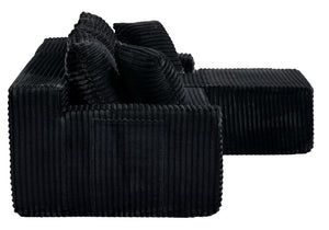 94.06 Inch Right Chaise L Shaped Boneless Cloud Sectional Sofa