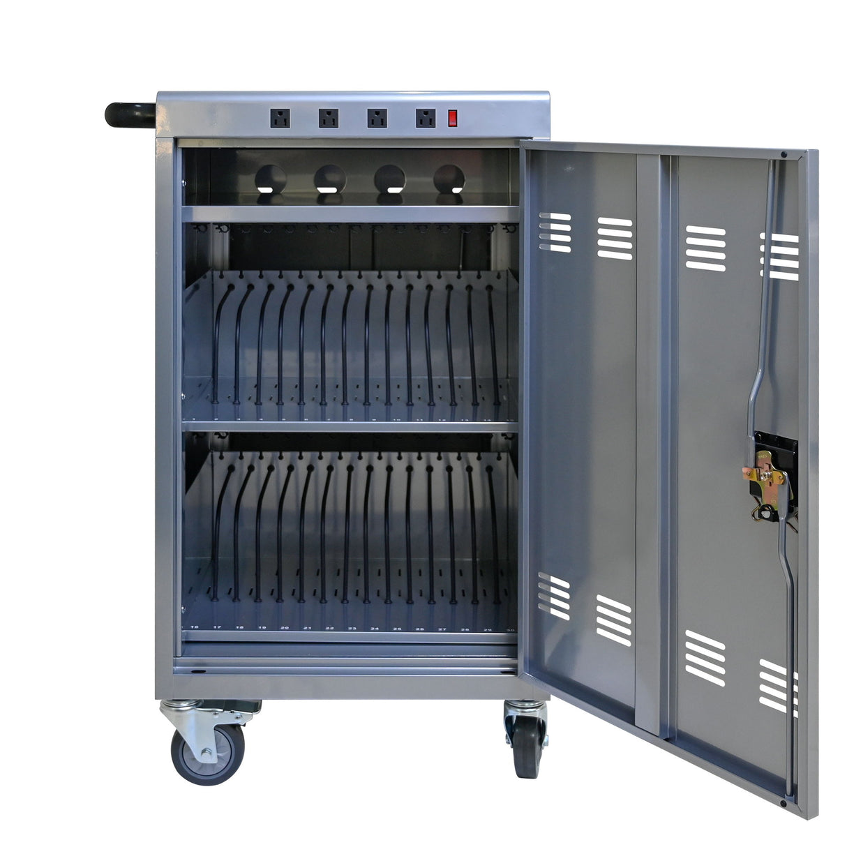 Mobile Charging Cart For Tablets Laptops 35, Device Capacity Matt Metal