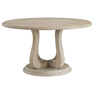 Verdugo - Round Dining Table With Pedestal Base - White Washed