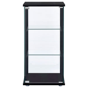Callie - 3 Shelf Curio Cabinet - Black