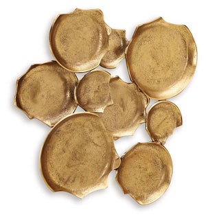 Gageton - Wall Decor - Antique Gold Finish - Best Buy Furniture
