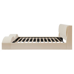 Queen Size Upholstered Platform Bed Frame