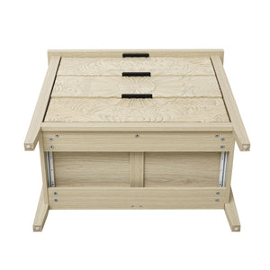 3 Drawer Cabinet - Natural Wood Finish
