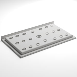 60" x 32" Shower Base, Central Drain Single Threshold