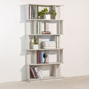 Modern 5 Tier Open Storage Bookcase