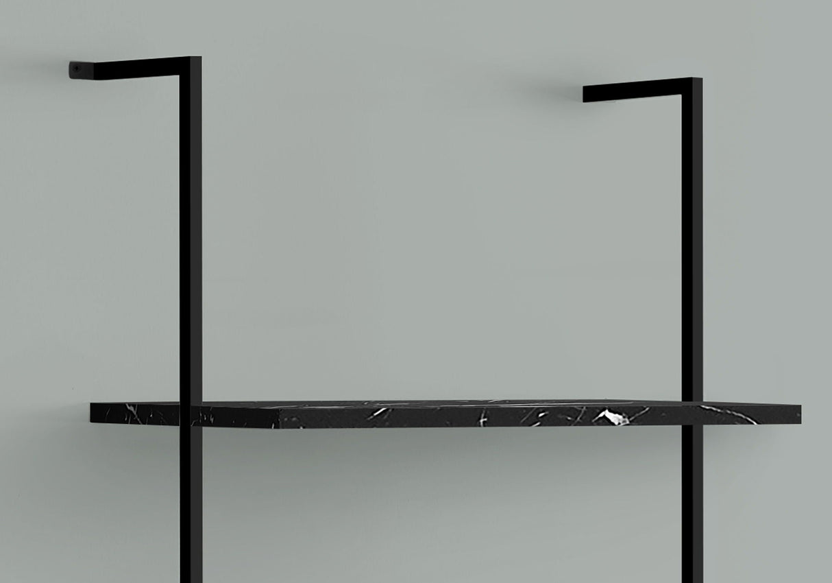 Bookshelf, Bookcase, Etagere, Ladder, 5 Tier, For Office, Marble Look Contemporary & Modern - Best Buy Furniture