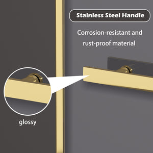 Dual Sliding Frameless Shower Door 44-48 in W x 75 in H