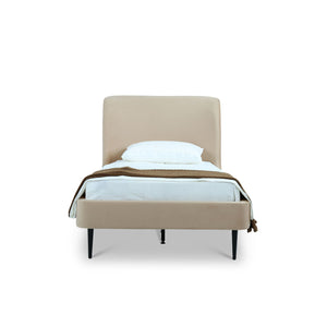 Heather - Upholstered Bed With Curved Headboard