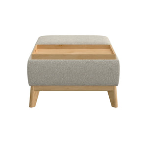 Reversible Tray Ottoman - Tan