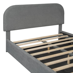 Upholstered Platform Bed With Hydraulic Storage System