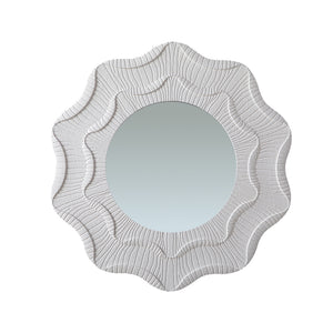 31.5 Inch Wavy Flower Wall Mirror