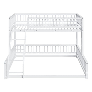 Bunk Bed With Ladder And Safety Guardrails