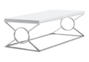 Table, Rectangular, Glossy Contemporary & Modern - White