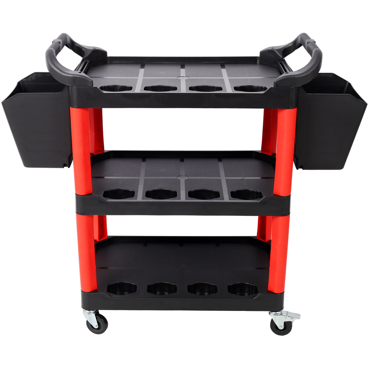 3 Tier Rolling Auto Detail Cart With Wheels