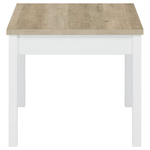 Quintara - 3 Piece Coffee Table Set - Natural / White