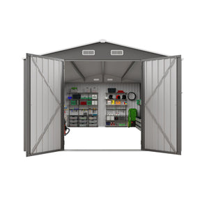 Outdoor Storage Shed With Lockable Doors